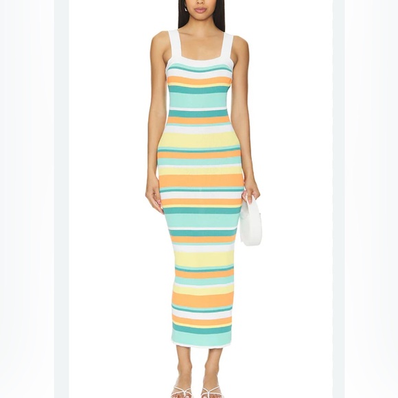 MINKPINK Colorful Striped Maxi Dress - Picture 1 of 1